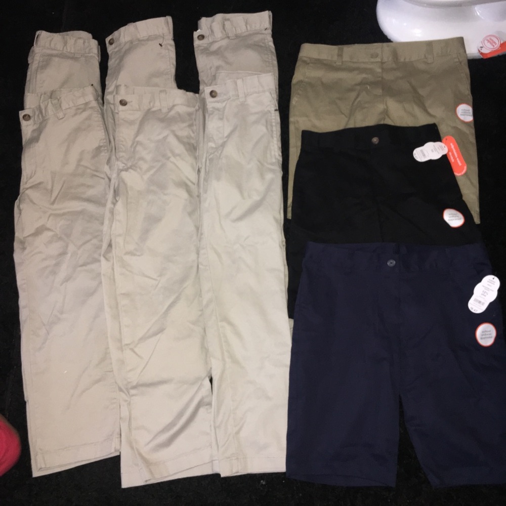 New boys uniform bottoms pants and shorts size 10